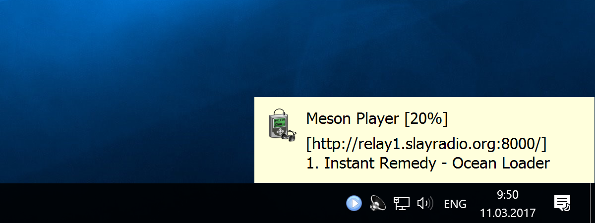 Meson Player in Windows 10